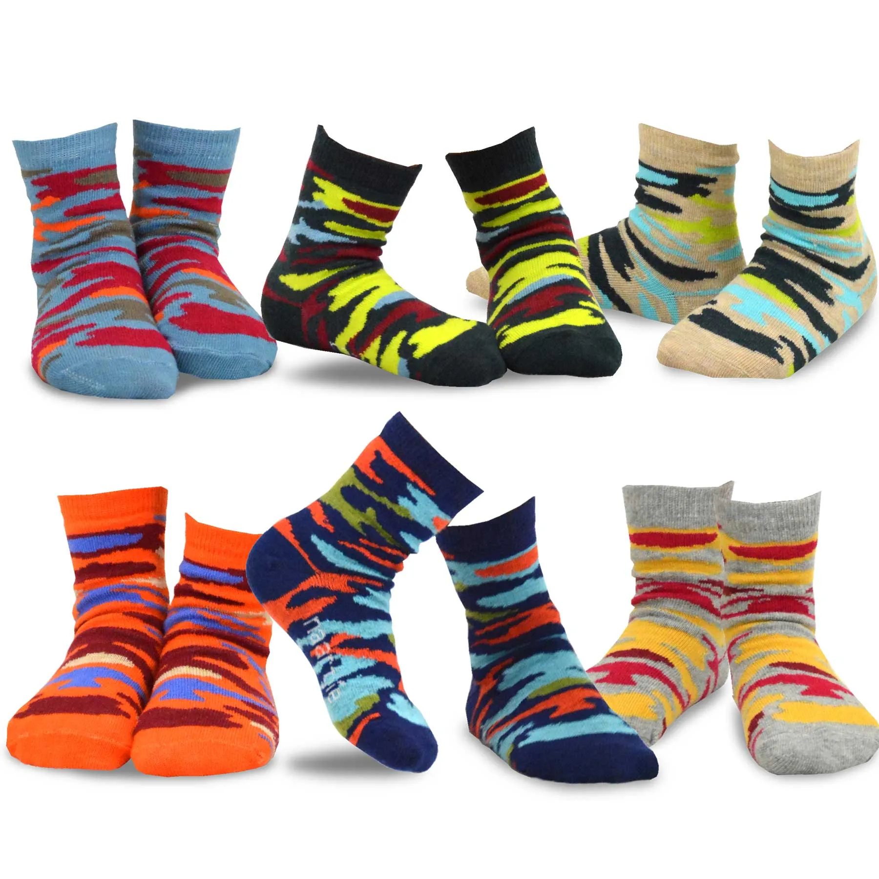 TeeHee Kids Toddler and Boys Socks Sports and Fun Cotton Crew Socks 18 Pair Pack with Gift Box (Copy)