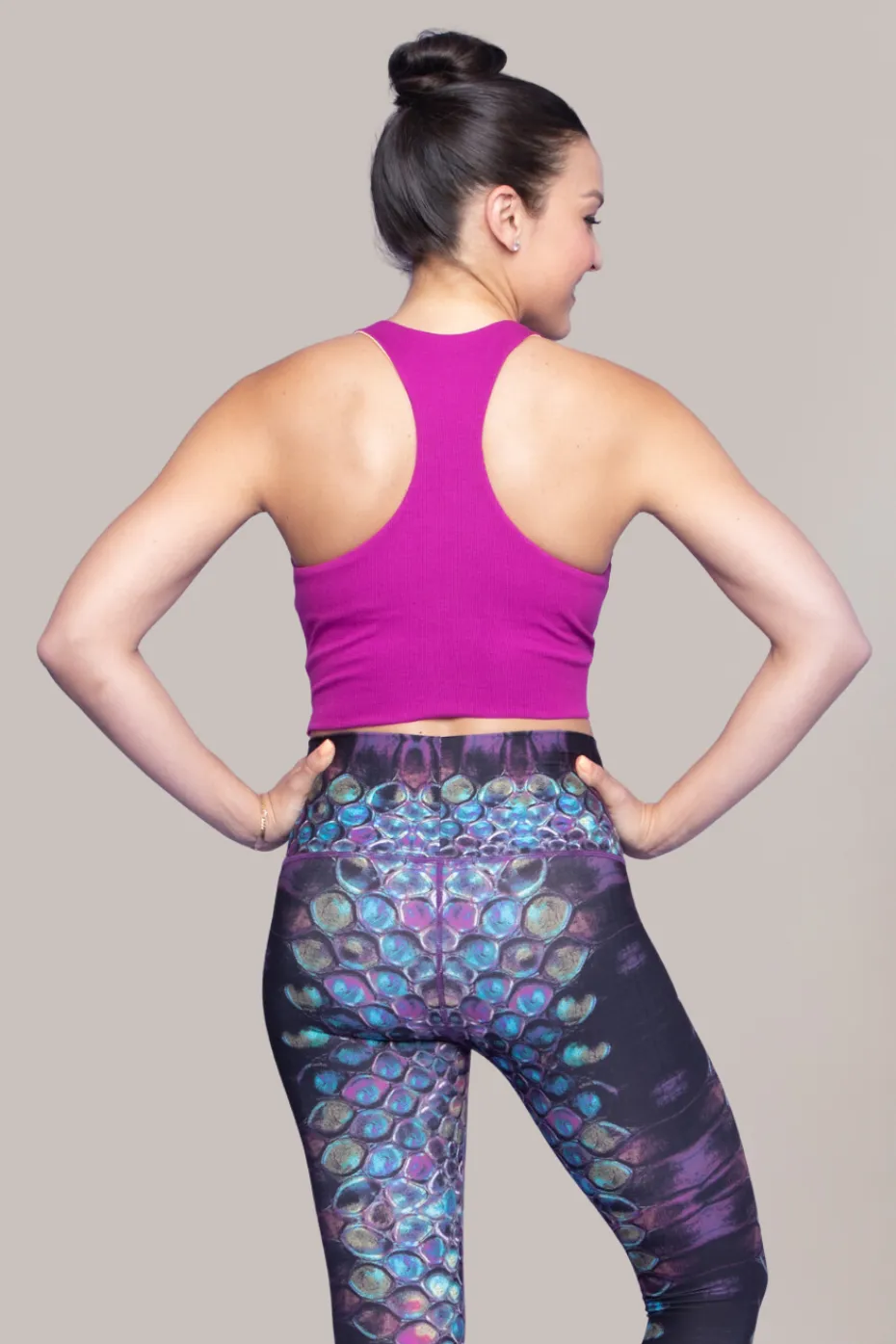 Tie Tank Sports Bra | Magenta