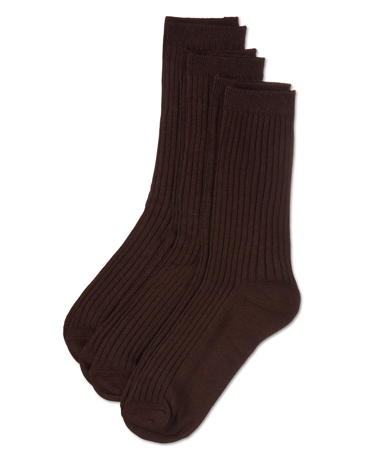 Women's 3 Pair Pack Rib Crew Socks