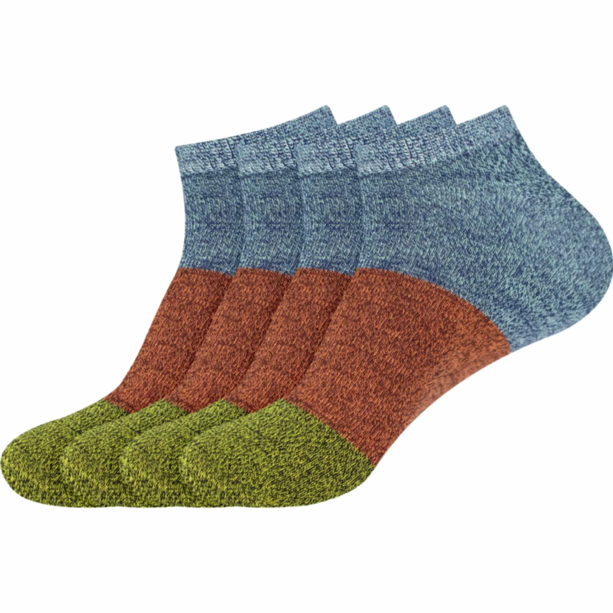 Women's Rayon from Bamboo Fiber Stripe Style Sports Superior Wicking Athletic Casual Ankle Socks