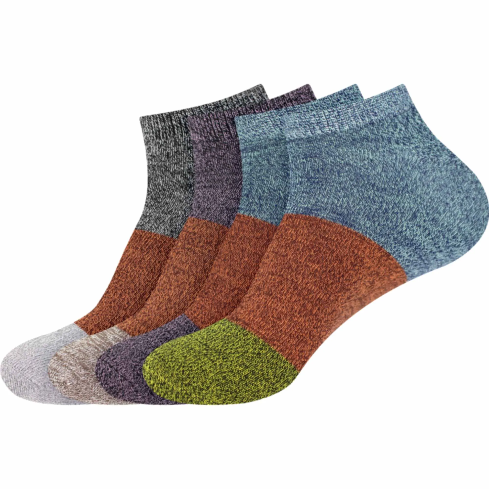 Women's Rayon from Bamboo Fiber Stripe Style Sports Superior Wicking Athletic Casual Ankle Socks