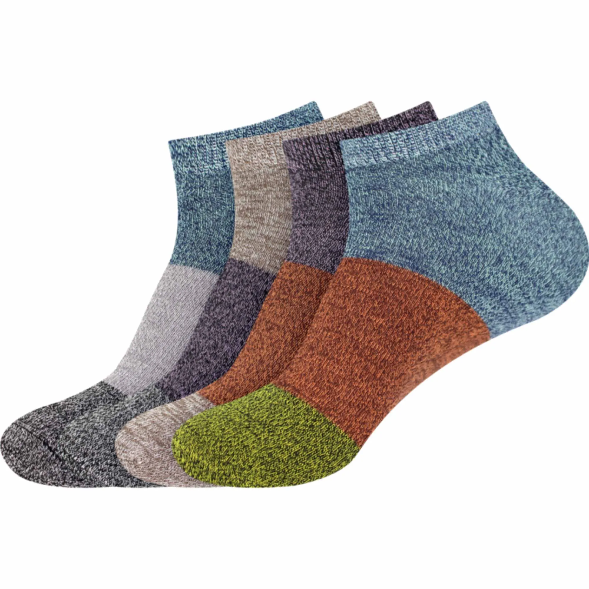 Women's Rayon from Bamboo Fiber Stripe Style Sports Superior Wicking Athletic Casual Ankle Socks