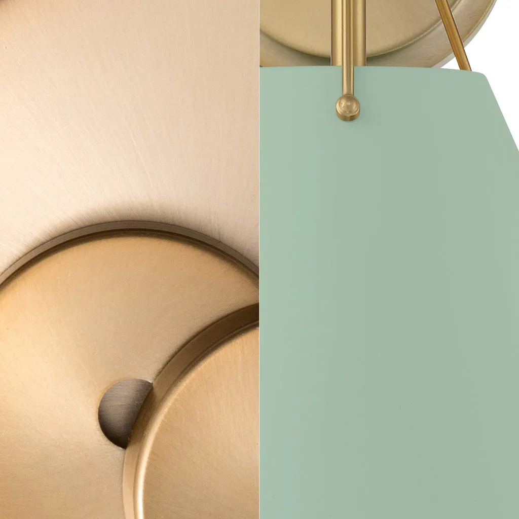 Xavier 1 Light Vibrant Gold   Green Mini Pendant