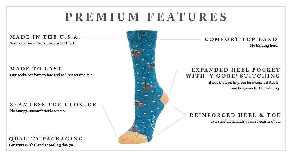 Zkano Men's 1991 Retro Stripe Cushioned Crew Socks Gold